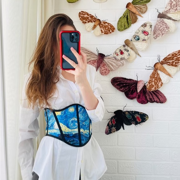 Van Gogh "The Starry Night"  Corset - Picture 4 of 8